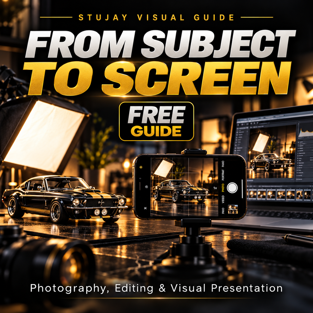 From Subject to Screen photography, editing and visual presentation guide by StuJay Visual Design.